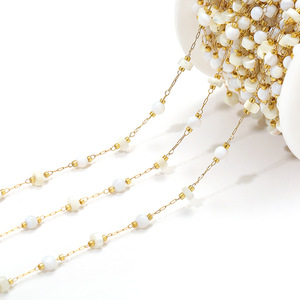 Cadenas <span class=keywords><strong>de</strong></span> cuentas <span class=keywords><strong>de</strong></span> acero inoxidable con forma <span class=keywords><strong>de</strong></span> corazón, flores, luna, estrella y conchas marinas para la fabricación <span class=keywords><strong>de</strong></span> joyería, accesorios y piezas al por mayor. - Product Image 6