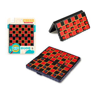 Set <span class=keywords><strong>di</strong></span> Scacchi da Viaggio Magnetico in Plastica con Scacchiera Pieghevole e <span class=keywords><strong>Gioco</strong></span> <span class=keywords><strong>di</strong></span> <span class=keywords><strong>Dama</strong></span> - <span class=keywords><strong>Gioco</strong></span> da Tavolo Portatile per Divertimento Familiare in Movimento - Product Image 1