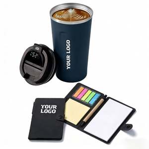 Promo Business Gift LED Lid Temperature Metal Double Walled Insulated Coffee Smart Mug Custom <b>Cups</b> With Custom <b>Personalise</b> Logo - Product Image 1