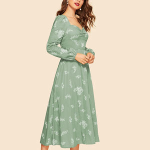 Robes décontractées élégantes de style bohème, vêtements <span class=keywords><strong>grande</strong></span> <span class=keywords><strong>taille</strong></span> pour femmes, robes à manches longues pour femmes à la mode - Product Image 3