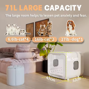 Secadora de Mascotas Inteligente y Moderna de Plástico, Precio de Fábrica, Bajo Ruido, Automática - Product Image 3