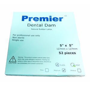 Feuilles de barrage dentaire en latex naturel 5*5* pour enfants, faible teneur en protéines, 52 pièces - Product Image 3