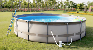 Marco de acero <span class=keywords><strong>grande</strong></span> de Metal para <span class=keywords><strong>piscina</strong></span>, revestimiento para <span class=keywords><strong>piscina</strong></span>, redondo, <span class=keywords><strong>con</strong></span> bomba - Product Image 6