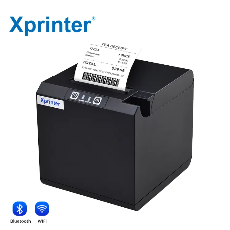 Xprinter XP-58IIKサーマルプリンター58mmデスクトッププリンター工場出荷時USB/BT/LAN/WIFIオプション
