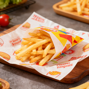 Toptan Özelleştirilmiş Baskılı Logolu Gıda Sınıfı Yağ Geçirmez Sandviç Paketleme Kağıdı (Yiyecekler, Burger, Kızarmış Tavuk, Patates Kızartması için) - Product Image 3