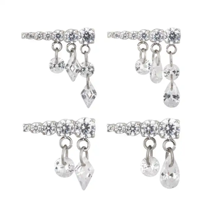 Novedad de Fábrica al por Mayor: Joyería de Titanio para Piercings Corporales, Pendiente Labret de Rosca Interna 16G, Anillo para Oreja, Pendiente Helix - Product Image 2
