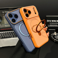 Coque de protection magnétique avec support pour iPhone 17, 16, 15 Pro Max – Accessoires de téléphone en gros