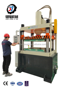 Presse hydraulique à quatre colonnes certifiée ISO Jianlong, haute productivité, système servo, moteur 19 kW, usine de fabrication de roulements - Product Image 3