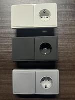 Interruptor de Pared Estándar Europeo con Superficie Táctil, Interruptor Táctil de Doble Polo de 16A con Material de PC para Uso Doméstico