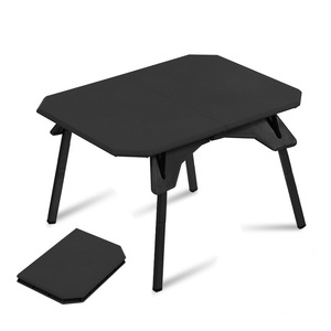 Table pliante d'extérieur portable, rectangulaire, noire, légère, imperméable, pour le camping, les pique-niques, les voyages en voiture, les voyages en moto - Product Image 3