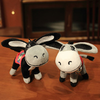 Pendentif de sac en peluche Porte-clés en peluche doux Jouets Machine à saisir Poupée Vente en gros de peluche Petit âne Jouets en peluche Porte-clés âne