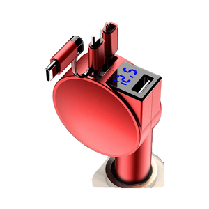 Neue 60W Super Fast Charging <span class=keywords><strong>3</strong></span>-in-1-Ladegerät für Elektroautos Teleskop-Ladekabel Adapter Android IOS Phone US Socket 3A - Product Image 1