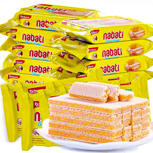 ขายส่งขนมนำเข้าแปลกใหม่ บิสกิตนาบาติ ริชีส์ รสสตรอว์เบอร์รี 145 กรัม เวเฟอร์วานิลลา รสสตรอว์เบอร์รี - Product Image 3