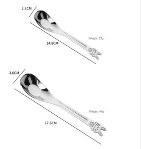 DFU190 Juego de Cubiertos Infantiles de Acero Inoxidable con Diseño de Dibujos Animados de Animales, Cuchara, Tenedor y Cuchillo - Product Image 6