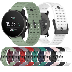 Bracelets de montre interchangeables en silicone, étanches et souples, compatibles avec <span class=keywords><strong>Suunto</strong></span> 9 <span class=keywords><strong>Peak</strong></span> Pro, design minimaliste et pratique - Product Image 2
