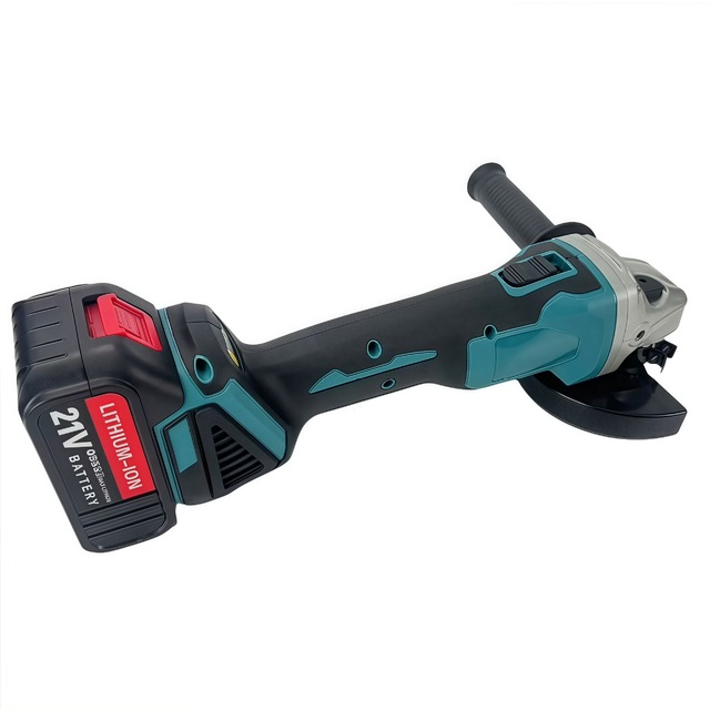 Cordless Angle Grinder Variable Speed Lithium Battery Powered Grinder for Metal Cutting Polishing Grinding Work