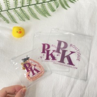 Sacs refermables givrés pour l'emballage de bijoux Petits sacs en plastique refermables en PVC avec fermeture éclair