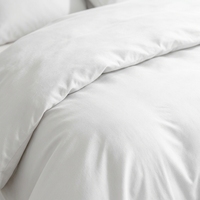 Parure de lit moderne en coton biologique lavé, résistante à l'eau, rafraîchissante, avec housse de couette, taies d'oreiller et drap-housse - 300 fils au pouce carré