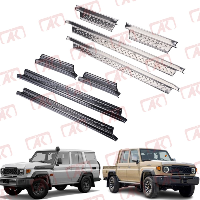 LC70 Stainless Steel Door Sill Trims for Toyota Land Cruiser 70