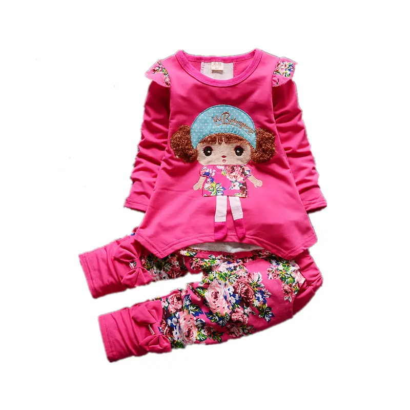 2Pcs NEU Kinder Mädchen Süße und schöne Herbst Sporta nzüge Süße Baby Mädchen Langarm Tops Hosen Prinzessin Mädchen Outfits Set