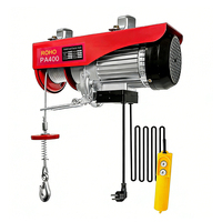 Mini palan électrique ROHO 200 kg PA 220 V, moteur silencieux en aluminium, câble métallique de 12 m, télécommande, pour levage domestique, garage, bricolage