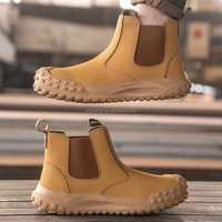 Bottes de sécurité de construction imperméables du fabricant, chaussures de sécurité de travail industrielles à bout en acier, hommes, femmes, été, hiver