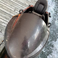 Mini Jet Ski Électrique Haute Vitesse avec Batterie au Lithium, Matériau ABS, 60 km/h, pour Divertissement Aquatique, Type Planche de Surf et Kart de Vitesse