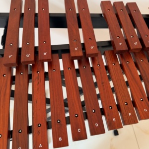 <span class=keywords><strong>Xilófono</strong></span> Orff Profesional de Madera, Glockenspiel, <span class=keywords><strong>Xilófono</strong></span> de Barra de Madera de 32 Tonos, Marimba de Madera Roja <span class=keywords><strong>con</strong></span> Soporte - Product Image 5