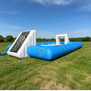 Campo de Fútbol Inflable, Gran Arena de Fútbol Inflable, Juego Deportivo Interactivo al Aire Libre para Formación de Equipos, Alquiler Comercial para Fiestas - Product Image 2