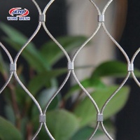 Filet en acier inoxydable tissé personnalisable pour oiseaux, pour zoos et parcs, maille flexible à armure simple, protection par soudure