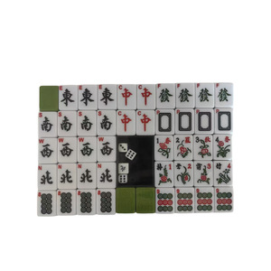 Mini Juego de Mahjong de Viaje de Melamina de 30 mm con Diseño de Panda, Fichas con Números Arábigos e Ingleses - Product Image 2