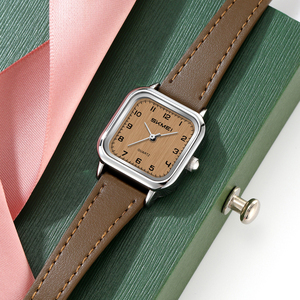 สินค้ามาใหม่ นาฬิกาดีไซน์มินิมอล ตัวเรือนโลหะผสมสังกะสีทรงกลม กระจกคริสตัล น้ำหนักเบาพิเศษ ดีไซน์คลาสสิกเรียบหรู กันน้ำ 3 บาร์ ปรับแต่งได้ - Product Image 1