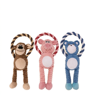 Fabrication de jouets en peluche pour chiens avec corde à mâcher, logo personnalisé, OEM, ODM, vente en gros, provenant de Chine