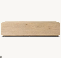 Table basse rectangulaire en chêne MONTECITO, style moderne minimaliste, meubles de salon, décorative, écologique, durable