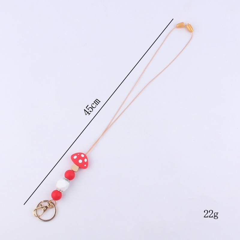 Fashion Custom Wholesale Silicone Adjustable Cute pink Rhinestone Crystal Lanyards with Custom Logo for Promotional Use Image 2