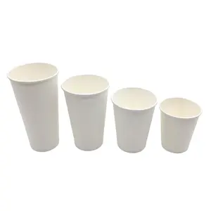 Hot Promotional Disposable Cold Drinks Takeaway Milk Tea Accept Customization Single Wall Paper Cup Coffee Cups