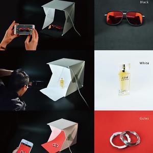 เต็นท์ถ่ายภาพแบบพับได้ขนาด 30 ซม. พร้อมฉากหลัง 4 สี ใช้พลังงานจาก USB สำหรับถ่ายภาพสินค้า - Product Image 4