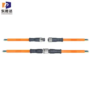 Wholesale Price Male To Female M12 Connector Cable 3 6 2 4 5 7 8 Pin Power M12 Connector 4pin Cable Connector