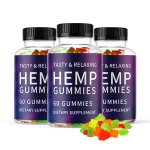 Oem nhãn hiệu riêng cây gai dầu Gummies dầu cây gai dầu Gummies kẹo cho đau lo lắng giảm căng thẳng và giấc ngủ tốt hơn