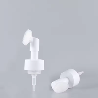 Flacon distributeur de savon en plastique rose pour voyage en gros, pompe à savon moussante, pulvérisateur avec brosse de lavage du visage