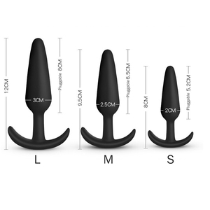 Juego de Tapones Anales de Silicona Pequeños, Dildo Anal, Juguete Sexual para Hombres/Mujeres Principiantes, Juguetes Eróticos Íntimos para Adultos, Entrenador de Ano - Product Image 1