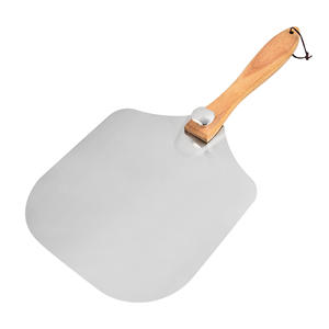 Juego de Utensilios para <span class=keywords><strong>Pizza</strong></span> Desechables de Metal con Pala de Madera y Cepillo de Limpieza con Logotipo Personalizado para Hornear en la Cocina - Product Image 5