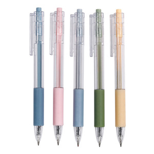 Bolígrafo de Gel con Botón de Presión Goku Stationery, Tinta Negra de 0.5 mm, Color Macaron, para Estudiantes - Product Image 4