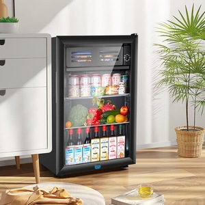 Frigorifero <span class=keywords><strong>Mobile</strong></span> D 75L con Vetrina, <span class=keywords><strong>Cantinetta</strong></span> per Vini, Dispenser per Vino, Armadietto per Sigari, Umidificatore con Compressore - Product Image 1