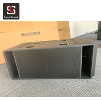 Subwoofer Profesional de Audio de 18 Pulgadas, Caja de Bajos Dobles para DJ con Sistema de Sonido PA de 1600W