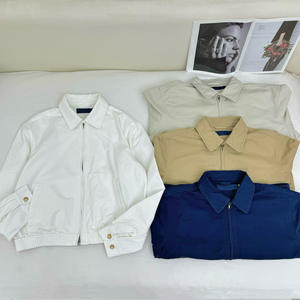 แจ็คเก็ตซิปสไตล์ลำลอง แบรนด์ <span class=keywords><strong>Ralph</strong></span> <span class=keywords><strong>Lauren</strong></span> สีน้ำตาลวินเทจ ปักโลโก้ คอตั้ง ดีไซน์ใหม่ - Product Image 4