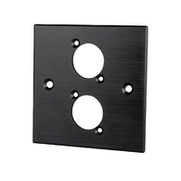 Módulos de inserción hembra de aleación de zinc tipo D para VGA/USB/Cat5e/Cat6A/Cat7/Teléfono/Red, módulos de placa frontal de pared tipo 86 para gabinetes
