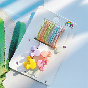 Accesorios kawaii para el cabello para niña, bandas de goma coloridas, pinzas para el pelo pequeñas, <span class=keywords><strong>2022</strong></span> - Product Image 5