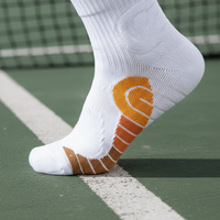 Chaussettes de tennis et de pickleball Pro Automne 2026 pour hommes, femmes, jeunes et adultes - Compression tricotée 3D antidérapante, respirante et écologique
