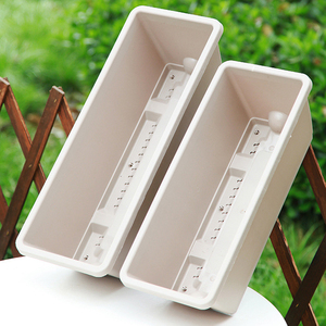 Maceta Cuadrada Grande de Alta Calidad para Jardín de Balcón, Maceta Rectangular Grande de Plástico para Exteriores - Product Image 2